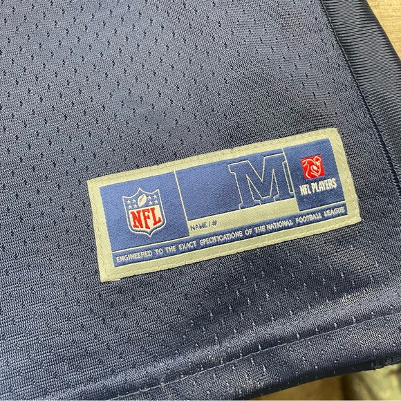 New England Patriots Wes Welkey Jersey Men Size Medium NFL PRO LINE Blue - Picture 3 of 9